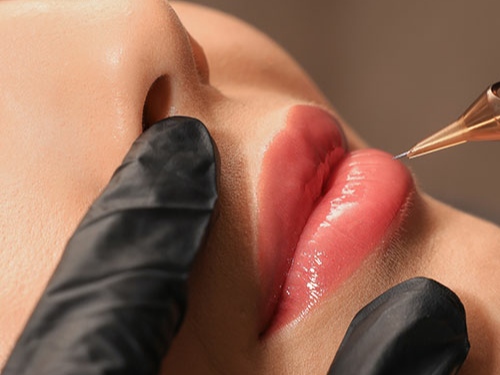 Powder brows result — permanent eyebrow tattoo Brooklyn